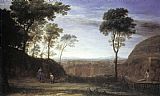 Claude Lorrain Canvas Paintings - Landscape with Noli Me Tangere Scene